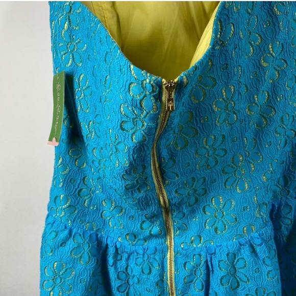 Lilly Pulitzer Turquoise lace me up dress - Picture 6 of 9